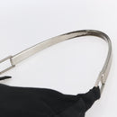 PRADA Shoulder Bag Nylon plastic Black Silver Auth 147781-8