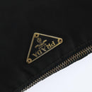 PRADA Shoulder Bag Nylon Black Gold Auth 147782-17