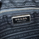PRADA Shoulder Bag Nylon Black Gold Auth 147782-18