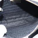 PRADA Shoulder Bag Nylon Black Gold Auth 147782-11