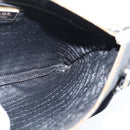 PRADA Shoulder Bag Nylon Black Gold Auth 147782-19