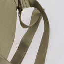 PRADA Backpack Nylon Beige Silver Auth 147783-10