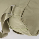 PRADA Backpack Nylon Beige Silver Auth 147783-15