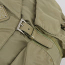 PRADA Backpack Nylon Beige Silver Auth 147783-20