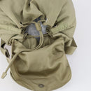PRADA Backpack Nylon Beige Silver Auth 147783-10