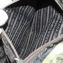 PRADA Backpack Nylon Beige Silver Auth 147783-25