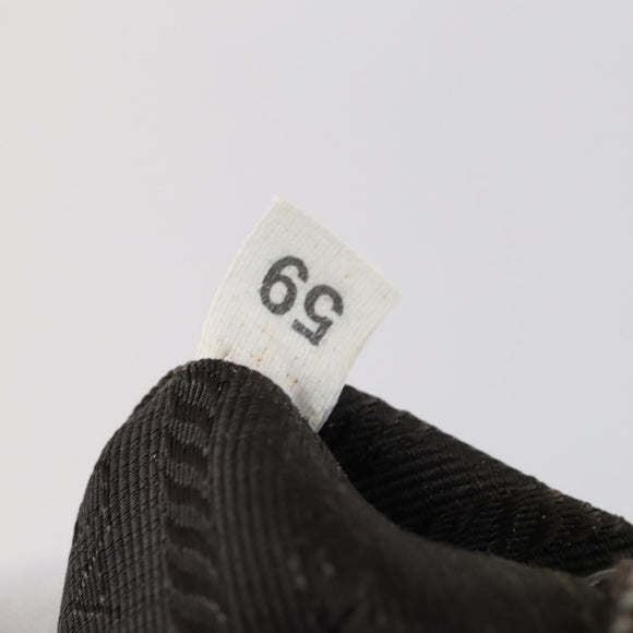 PRADA Backpack Nylon Beige Silver Auth 147783