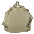 PRADA Backpack Nylon Beige Silver Auth 147783-3