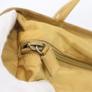 PRADA Tote Bag Nylon Yellow Silver Auth 147784-10