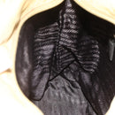 PRADA Tote Bag Nylon Yellow Silver Auth 147784-21