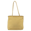 PRADA Tote Bag Nylon Yellow Silver Auth 147784-2