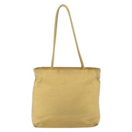 PRADA Tote Bag Nylon Yellow Silver Auth 147784 - 0