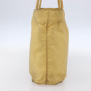 PRADA Tote Bag Nylon Yellow Silver Auth 147784-3