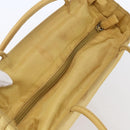 PRADA Tote Bag Nylon Yellow Silver Auth 147784-6