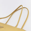 PRADA Tote Bag Nylon Yellow Silver Auth 147784-8