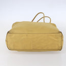 PRADA Tote Bag Nylon Yellow Silver Auth 147784-5
