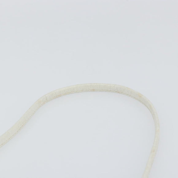 Christian Dior Honeycomb Canvas Chain Shoulder Bag PVC White Gold Auth 147788