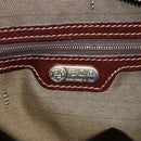 FENDI Zucca Canvas Mamma Baguette Hand Bag Black Brown Silver Auth 147791-17