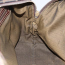 FENDI Zucca Canvas Mamma Baguette Hand Bag Black Brown Silver Auth 147791-19