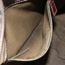 FENDI Zucca Canvas Mamma Baguette Hand Bag Black Brown Silver Auth 147791-21