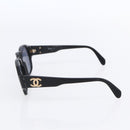 CHANEL Sunglasses plastic Black CC Auth 147805-5