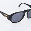 CHANEL Sunglasses plastic Black CC Auth 147805-6