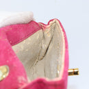 CHANEL Matelasse Chain Shoulder Bag Suede Pink Gold CC Auth 147807-20