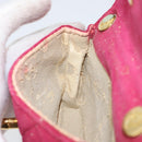 CHANEL Matelasse Chain Shoulder Bag Suede Pink Gold CC Auth 147807-21