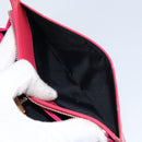 Christian Dior Canage Long Wallet Enamel Pink Gold Auth 147811-25