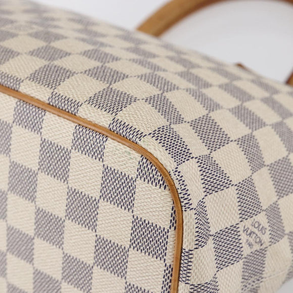 LOUIS VUITTON Damier Azur Saleya PM Tote Bag N51186 LV Auth 147835