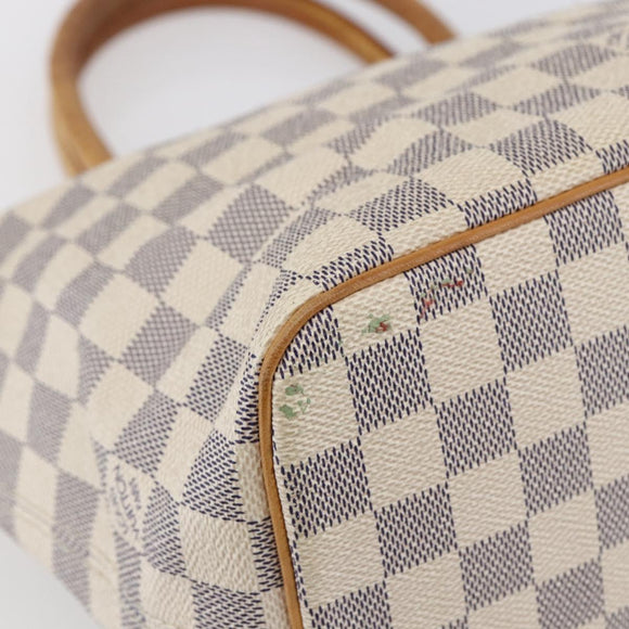 LOUIS VUITTON Damier Azur Saleya PM Tote Bag N51186 LV Auth 147835
