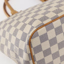 LOUIS VUITTON Damier Azur Saleya PM Tote Bag N51186 LV Auth 147835-16
