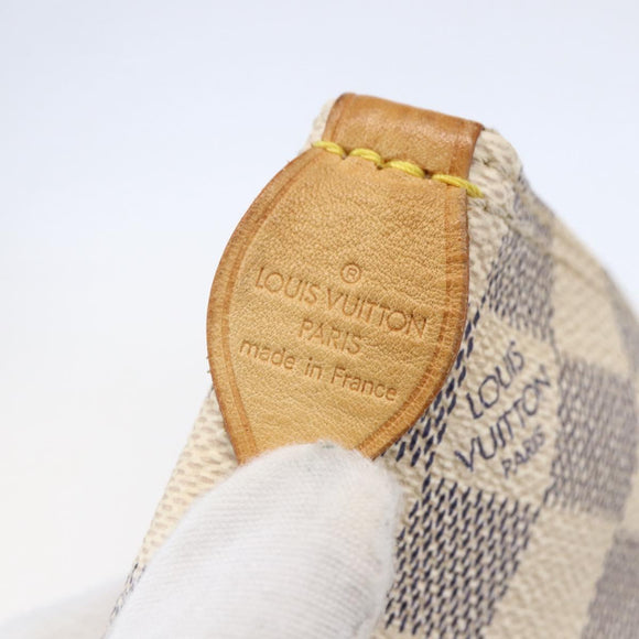 LOUIS VUITTON Damier Azur Saleya PM Tote Bag N51186 LV Auth 147835
