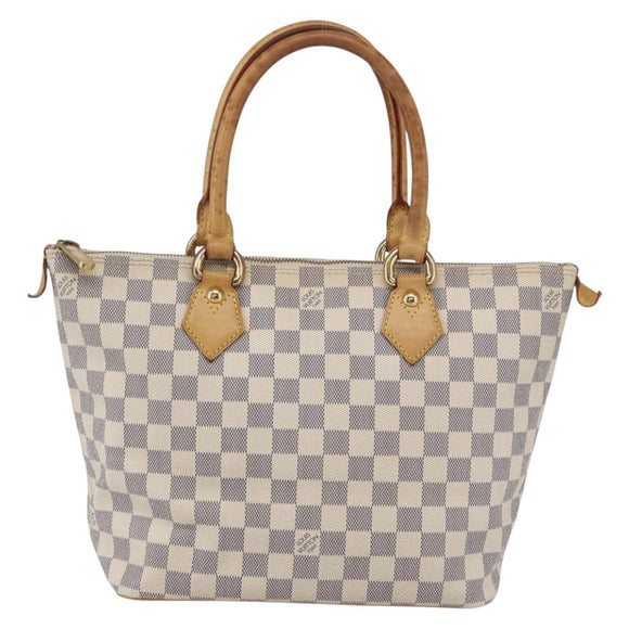 LOUIS VUITTON Damier Azur Saleya PM Tote Bag N51186 LV Auth 147835