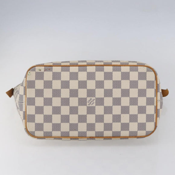 LOUIS VUITTON Damier Azur Saleya PM Tote Bag N51186 LV Auth 147835
