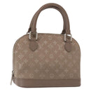 LOUIS VUITTON Monogram Satin Little Alma Hand Bag Gray M92147 LV Auth 147837A-1