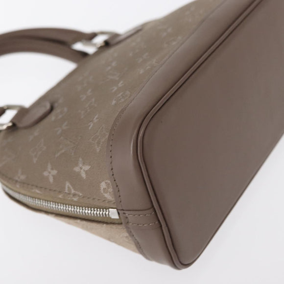 LOUIS VUITTON Monogram Satin Little Alma Hand Bag Gray M92147 LV Auth 147837A