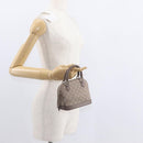 LOUIS VUITTON Monogram Satin Little Alma Hand Bag Gray M92147 LV Auth 147837A-21