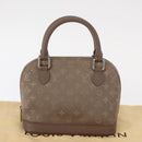 LOUIS VUITTON Monogram Satin Little Alma Hand Bag Gray M92147 LV Auth 147837A-12