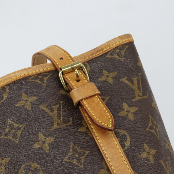 LOUIS VUITTON Monogram Bucket GM Shoulder Bag M42236 LV Auth 147839