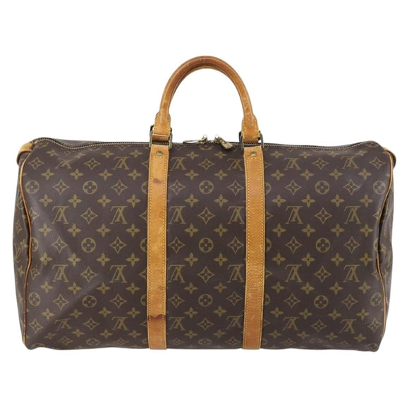 LOUIS VUITTON Monogram Keepall 50 Boston Bag M41426 LV Auth 147844