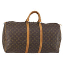 LOUIS VUITTON Monogram Keepall 55 Boston Bag M41424 LV Auth 147845-1