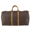 LOUIS VUITTON Monogram Keepall 55 Boston Bag M41424 LV Auth 147845-13