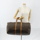 LOUIS VUITTON Monogram Keepall 55 Boston Bag M41424 LV Auth 147845-21