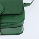 LOUIS VUITTON Epi Cartouchiere MM Shoulder Bag Green M52244 LV Auth 147850-15