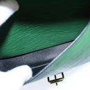 LOUIS VUITTON Epi Cartouchiere MM Shoulder Bag Green M52244 LV Auth 147850-21