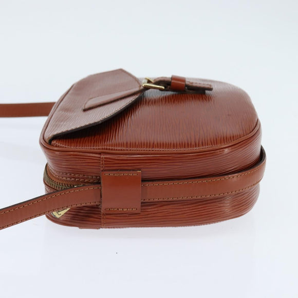 LOUIS VUITTON Epi Jeune Fille MM Shoulder Bag Brown M52153 LV Auth 147851