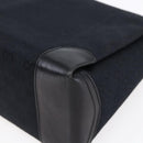 GUCCI GG Canvas Shoulder Bag Black Gold Auth 147856-12