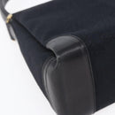 GUCCI GG Canvas Shoulder Bag Black Gold Auth 147856-13