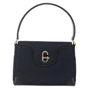 GUCCI GG Canvas Shoulder Bag Black Gold Auth 147856-2